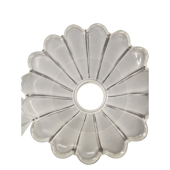 Lamp Bulb Cover, vintage frosted glass scalloped edge lamp shade replacement lig - Picture 10 of 16